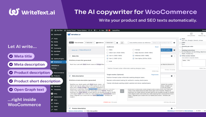 WriteText.ai: The Copywriter for WooCommerce